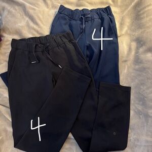 2 pairs Lululemon on the fly full length pants